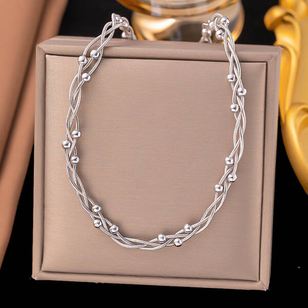 304 Stainless Steel Layered Necklaces