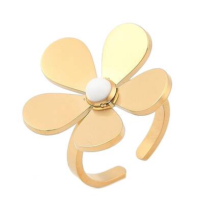 304 Stainless Steel Open Cuff Rings for Women