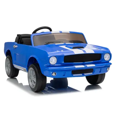 Garvee 24V 7AH 2-Seater Ride-On Electric Car Shelby GT350 Licensed Model with Remote Control, 2 Speeds, Safety Belt, LED Ligh...