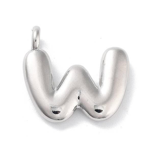 Rack Plating Brass Balloon Letter Pendants