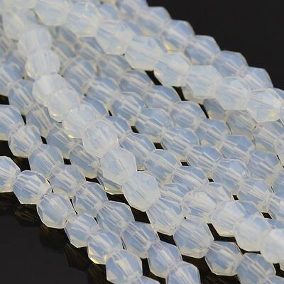 Faceted Bicone Opal Beads Strands