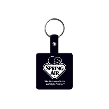 250 Custom Square Flexible Key Tag - Split Ring