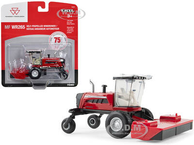 Massey Ferguson WR265 Self-Propelled Windrower Red with Silver Top \