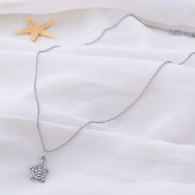 Under the Sea Pewter Necklace - Dolphin