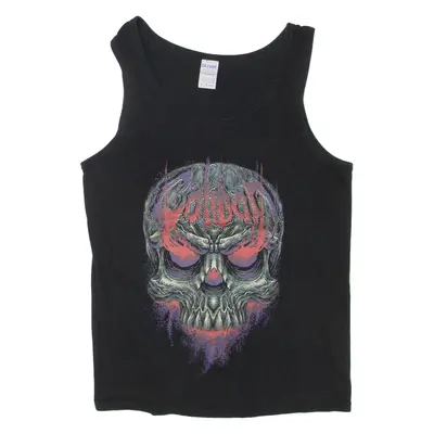 GILDAN Mens Vest Black Sleeveless S