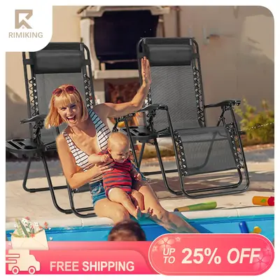 RIMIKING Zero Gravity Chair,Adjustable Recline,Comfort-Focused Design,High-Quality Fabric,Lockable Function,Portable and Easy...