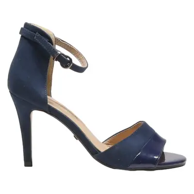 BUFFALO D‚ÄôOrsay Heels Blue Leather Womens UK 5