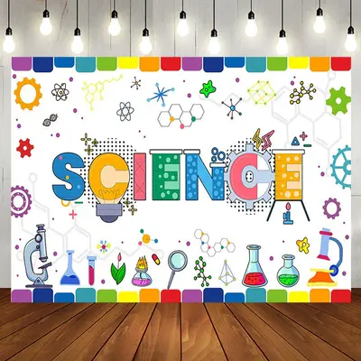 Aperturee Science Colorful Chemical Reagents Birthday Backdrop | Backdrop For Birthday Party | Cake Smash Backdrop | Custom B...