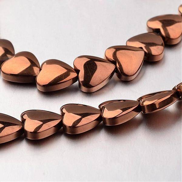 Electroplate Non-magnetic Synthetic Hematite Bead Strands