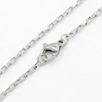 Tarnish Resistant Unisex 304 Stainless Steel Box Chain Necklaces