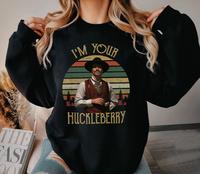 Val Kilmer Shirt, I'm Your Huckleberry T-Shirt, Western Doc Holiday, Pop Culture Gift, Tombstone Western Wear, Fox Cowboy, Do...