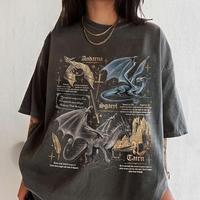 Fourth Wing Dragon Comfort Colors Shirt, Tairn & Andarna TShirt, Basgiath War College Tee, Dragon Rider Shirt, Bookish Gift f...