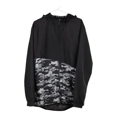 Russell Athletic Camo Jacket - Large Black Polyester