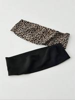 Leopard Print & Solid Color Hair Band, Soft Non-slip Hair Band, Elastic Hair Band for Women & Girls, Fashion Hair Accessories...