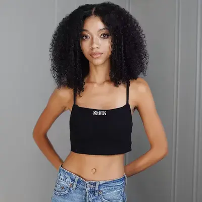 ISEE Block R Kinky Curly Replaceable Top for Block Wigs