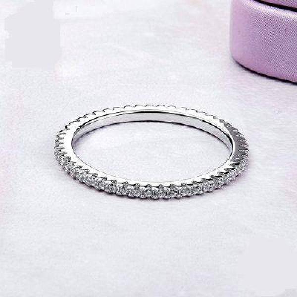 Anti-Tarnish Rhodium Plated 925 Sterling Silver Finger Rings