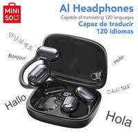 MINISO MS162 Translation Bluetooth earbuds, Supports 134 languages with Traslate APP, Face-to-Face Real-Time Translation Head...