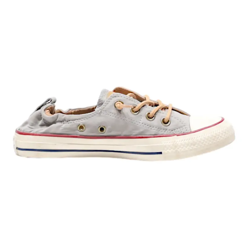 CONVERSE Low Top Trainers Grey Leather Womens UK 5.5