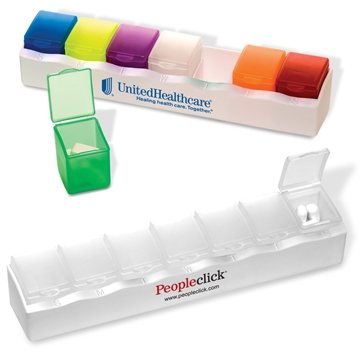 200 Custom 7-Day Pill Box - Removable Compartments