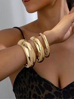 Women's Elegant Minimalist Bangle Bracelet, Trendy All-match & Exquisite Jewelry for Birthday Gift, Chic Gorgeous Jewelry As ...