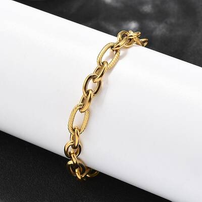 304 Stainless Steel Figaro Chains Bracelets for Men Women