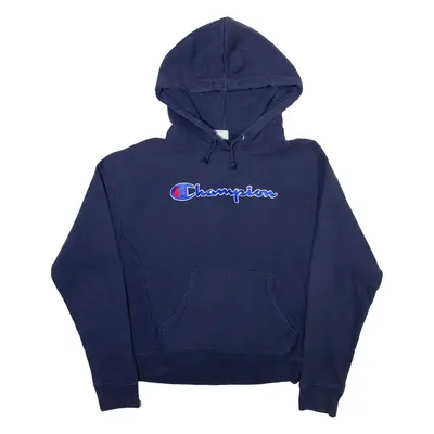 CHAMPION Mens Blue Hoodie M