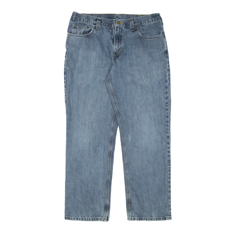 CARHARTT Jeans Blue Denim Relaxed Straight Mens W34 L30
