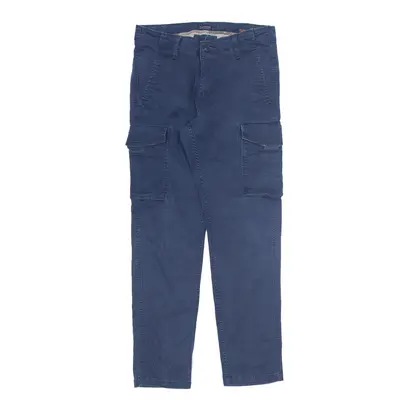 DOCKERS Cargo Trousers Blue Regular Tapered Mens W29 L30