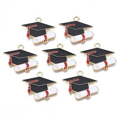 Rack Plating Alloy Enamel Pendants