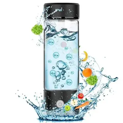 Hydrogen Water Bottle, 1 Count USB Rechargeable Hydrogen Water Generator, Water Glass Cup for Home School Outdoor Travel