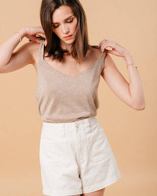 Shorts Mignonne Ecru | Color: ECRU | Size: L