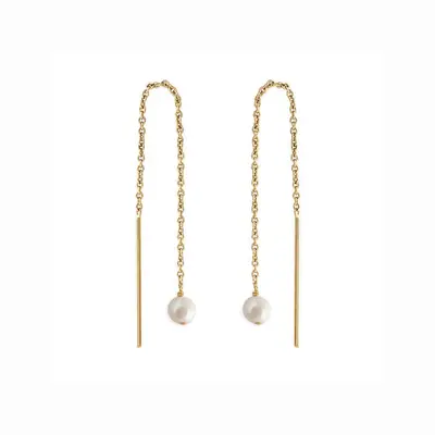 Paloma Pearl Threaders Gold | Size: 4 in.