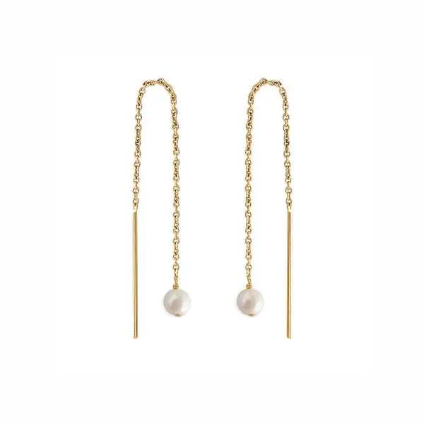 Paloma Pearl Threaders Gold | Size: 4 in.