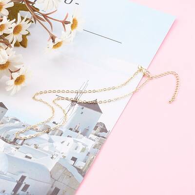 Brass Cable Chain Necklace Makings