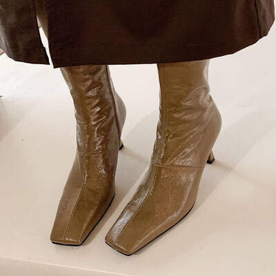 CHIKO Igone Square Toe Stiletto Ankle Boots