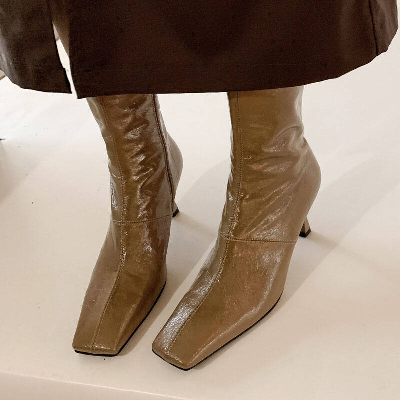 CHIKO Igone Square Toe Stiletto Ankle Boots