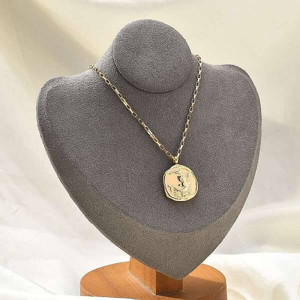 304 Stainless Steel Constellation Pendant Necklaces