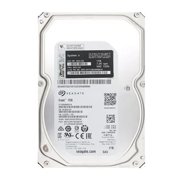 00YL702 Lenovo 1TB 12Gb/s SAS 7200 3.5-Inch Hard Drive