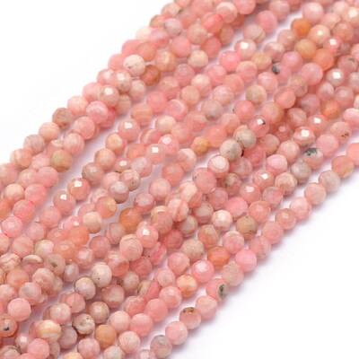Natural Rhodochrosite Beads Strands