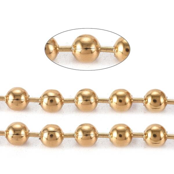 PVD Vacuum Plating 304 Stainless Steel Ball Chains