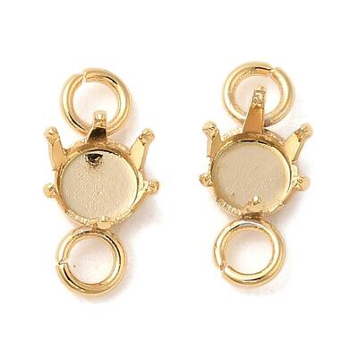 Ion Plating(IP) 304 Stainless Steel Charms Rhinestone Claw Settings