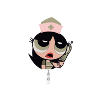 NEW! POWERPUFF GIRL Badge Reel- Medication Baddie