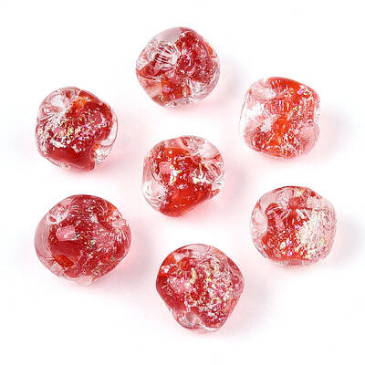 Handmade Foil Lampwork Beads