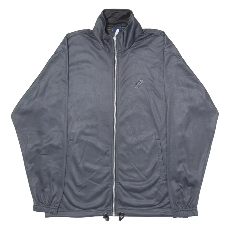 ASICS Mens Track Jacket Grey 90s S