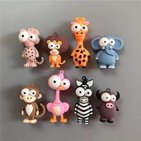 Cute Cartoon Animal Design Fridge Magnet, 8 Counts/set Creative Magnetic Fridge Sticker, Magnetic Decoration for Home Kitchen...