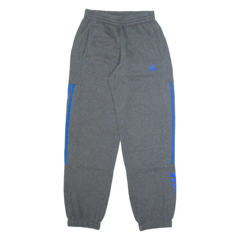 ADIDAS Mens Joggers Grey Tapered S W26 L30