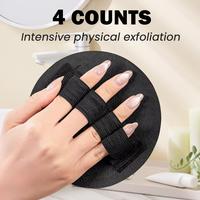 4 Counts Premium Exfoliating Gloves for Body, Smooth Skin Enhancer by Removing Dead Skin & Impurities, Deep Exfoliating Showe...