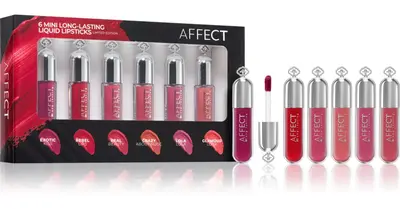 Affect 6 Mini Long Lasting Liquid Lipstick Set 6×1.8ml