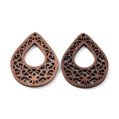 Walnut Wood Laser Cut Pendants