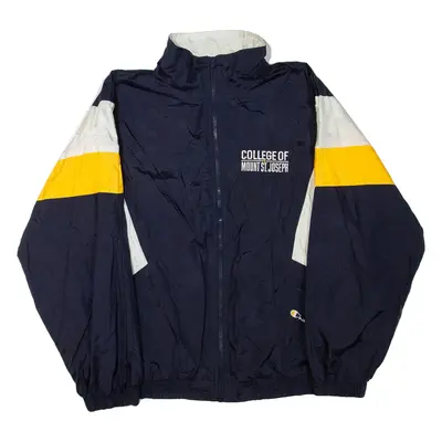 CHAMPION College Of Mount St. Joseph Mens Track Jacket Blue L